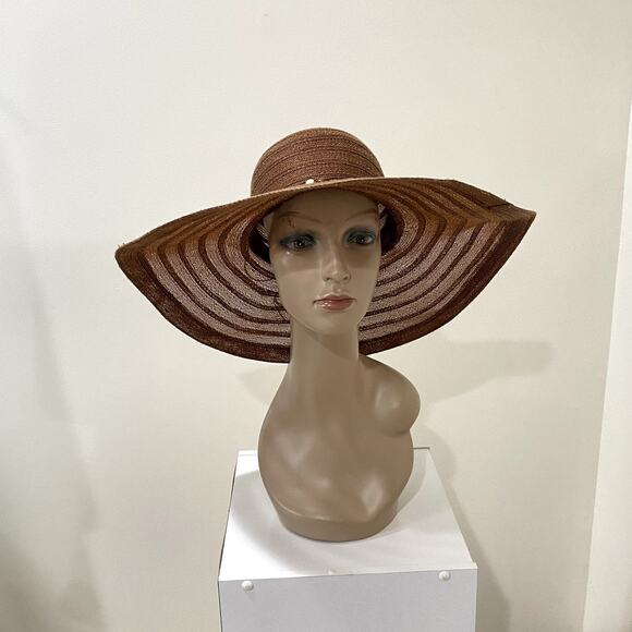 Unbranded Accessories - Brown Wide Brim Sun Hat - Size 7 1/8 US (22 1/4”) (EUC)